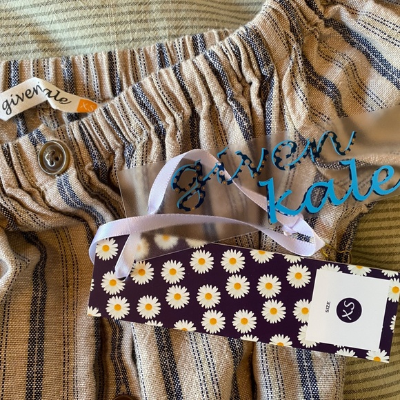 Given Kale Striped Button Front Dress - XS - New with Tags - Picture 2 of 5